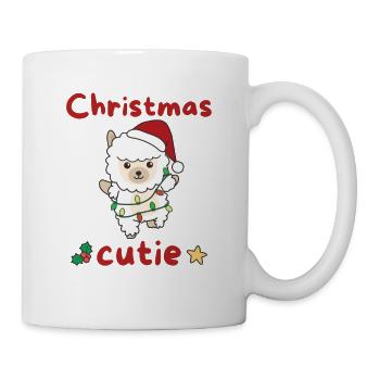 Alpaka Weihnachten Alpakas Christmas Cutie - Tasse - Weiß - Rechts