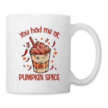 Kürbis Gewürz Smoothie Herbst Halloween Feiertag - Tasse - Weiß - Rechts