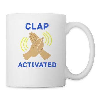 Clap Activated Gag Comedian Funny Prank Pride Joke - Mug - white - Right