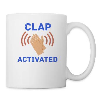 Clap Activated Gag Comedian Funny Prank Joke - Mug - white - Right