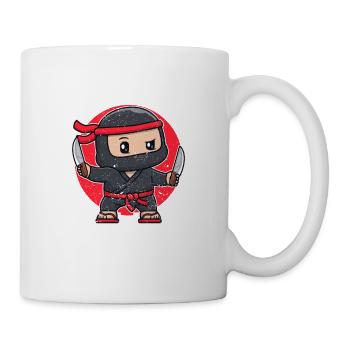 Kulinarischer Ninja Liebhaber Lustige Köche Koch - Tasse - Weiß - Rechts