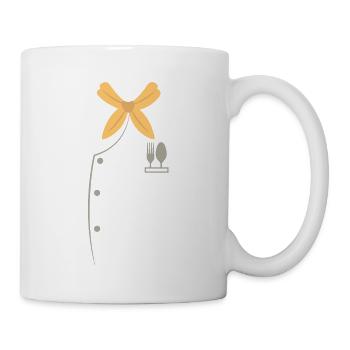 Chef Costume Spoon Fork Culinary Cuisine - Mug - white - Right