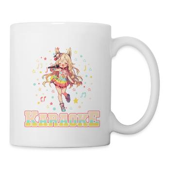 Facilement distrait par le karaoké - Mug blanc - blanc - Droite