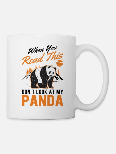 Panda Liebhaber Pandabär Geschenk - Tasse - Weiß