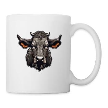 Cow Cow Skull Cow Head Cows Dairy Cow Farmer - Mug - white - Right