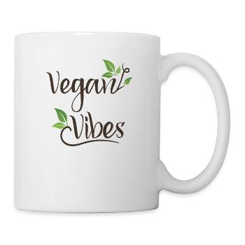 Vegan Vibes Vegan Vegans Plant-Based Vegetarian - Mug - white - Right