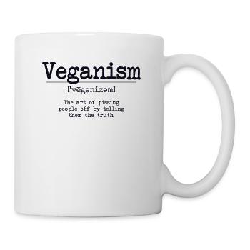 Vegan Noun Définition Vegans Végétalien végétalien à base de plantes - Mug blanc - blanc - Droite