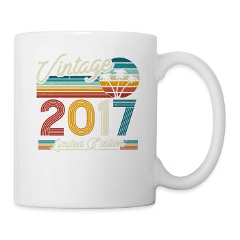 Cadeau d’anniversaire Millésime 2017 6/7 ans - Mug blanc - blanc - Droite