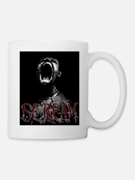 SCHREI - Tasse - Weiß