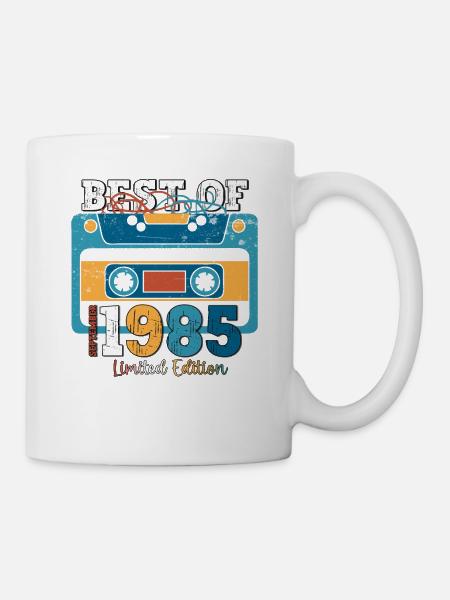 38. Geburtstag September Jahrgang 1985 Kassette - Tasse - Weiß