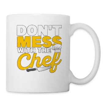 Don't Mess With The Chef Cooking Lovers Cook Fan - Mug - white - Right