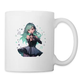 Juste une fille qui aime l’anime K-Pop et le karaoké - Mug blanc - blanc - Droite