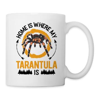 Zuhause ist wo meine Tarantel ist - Tasse - Weiß - Rechts