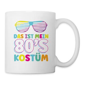Das ist mein 80`s Kostüm - Tasse - Weiß - Rechts
