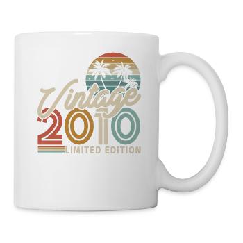 Vintage Geburtstagsgeschenk 2010 - Tasse - Weiß - Rechts
