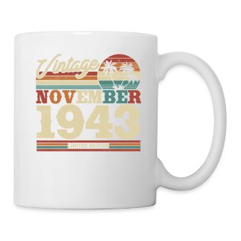 Vintage Geschenk 80/81 Jahre - Tasse - Weiß - Rechts