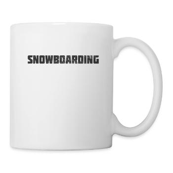 Planche à neige - Mug blanc - blanc - Droite