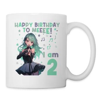 Anime Mandga K-Pop KPop Girl 2nd Birthday - Mug - white - Right