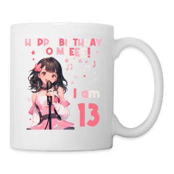 Anime Mandga K-Pop KPop Girl 13th Birthday - Mug - white - Right