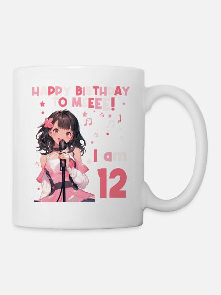 Anime Mandga K-Pop KPop Mädchen 12. Geburtstag - Tasse - Weiß