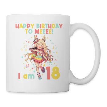 Anime Mandga K-Pop KPop Girl 18th Birthday - Mug - white - Right