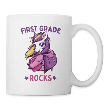 Hello 1st Grade - Hello First Grade Rocks - Mug - white - Right