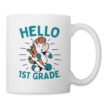 Hello 1st Grade - Hello First Grade Rocks - Tasse - Weiß - Rechts