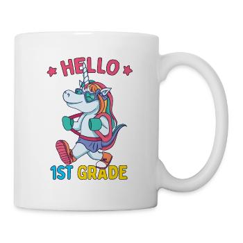 Hello 1st Grade - Hello First Grade Rocks - Mug - white - Right