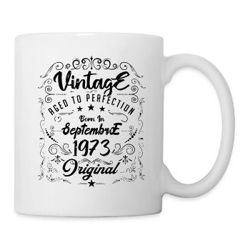 Born in September 1973. birthday September 1973. - Mug - white - Right
