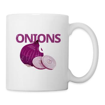 Je fais des oignons, pleure, nourriture, chef, cuisine - Mug blanc - blanc - Droite