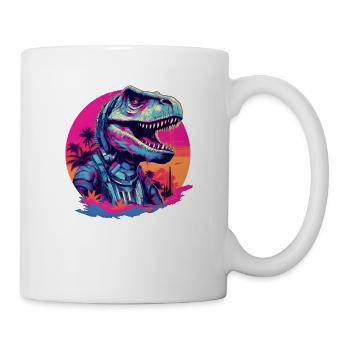 Futuristic T-Rex - Mug - white - Right