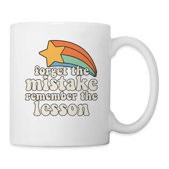 Teacher Vibes Oubliez l’erreur Souvenez-vous de la - Mug blanc - blanc - Droite