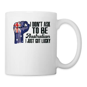 Fierté australienne Drapeau australien cultivé - Mug blanc - blanc - Droite