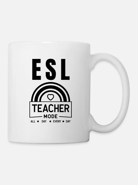 Profesor de ESL |Idioma Inglés |Para profesores de ESL - Taza - blanco