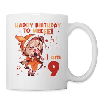 Anime Mandga K-Pop KPop Girl 9th Birthday - Mug - white - Right