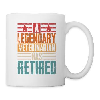Un vétérinaire légendaire a mis à la retraite un médecin vétérinaire - Mug blanc - blanc - Droite