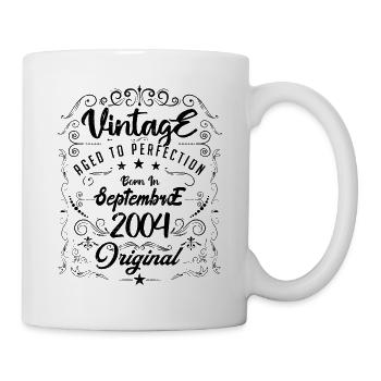 Né En Septembre 2004. anniversaire septembre 2004. - Mug blanc - blanc - Droite