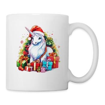 Unicorn Christmas Party - Cute Unicorn Christmas D - Mug - white - Right