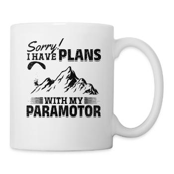 Désolé, j’ai des projets avec mon paramoteur Parag - Mug blanc - blanc - Droite