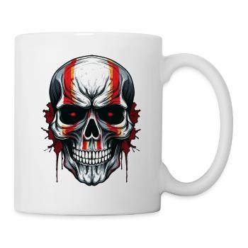 Crâne sanglant Esthétique sombre dans morbide - Mug blanc - blanc - Droite