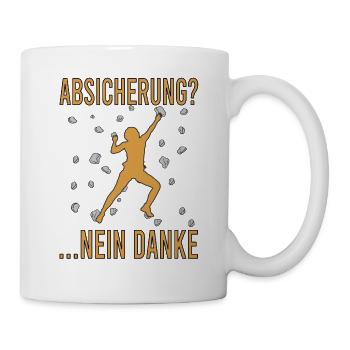 Bouldern Boulder Klettern Boulderer Bouldering - Tasse - Weiß - Rechts