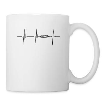 Harmonica ECG Heartbeat - Mug - white - Right