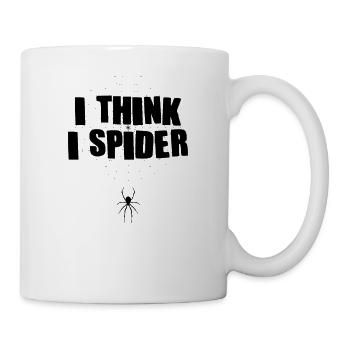 I think i spider denglisch lustig - Tasse - Weiß - Rechts