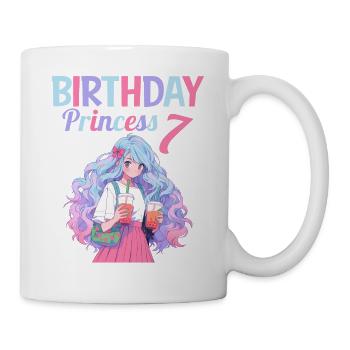 Anime Mandga Boba Bubble Tea 7ème anniversaire - Mug blanc - blanc - Droite