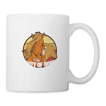 Embrassez la beauté sauvage de l’équitation - Mug blanc - blanc - Droite