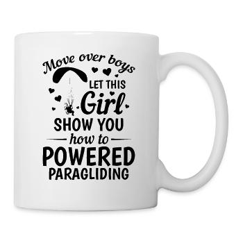 Let This Girl Show You How To Powered Paragliding - Mug - white - Right