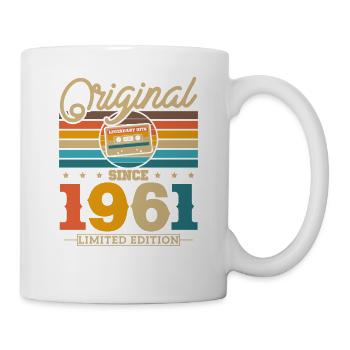 Vintage Birthday Gift 1961 62/63 years - Mug - white - Right
