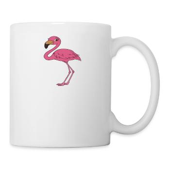 Drôle de flamant rose - Mug blanc - blanc - Droite