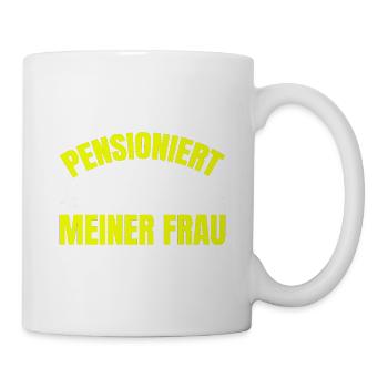 RuIm Ruhestand Frau Ist Chef Rentner Pensionist - Tasse - Weiß - Rechts
