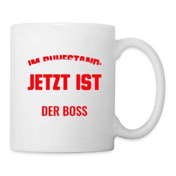 Im Ruhestand Frau Ist chef Rentner Pensionist - Tasse - Weiß - Rechts